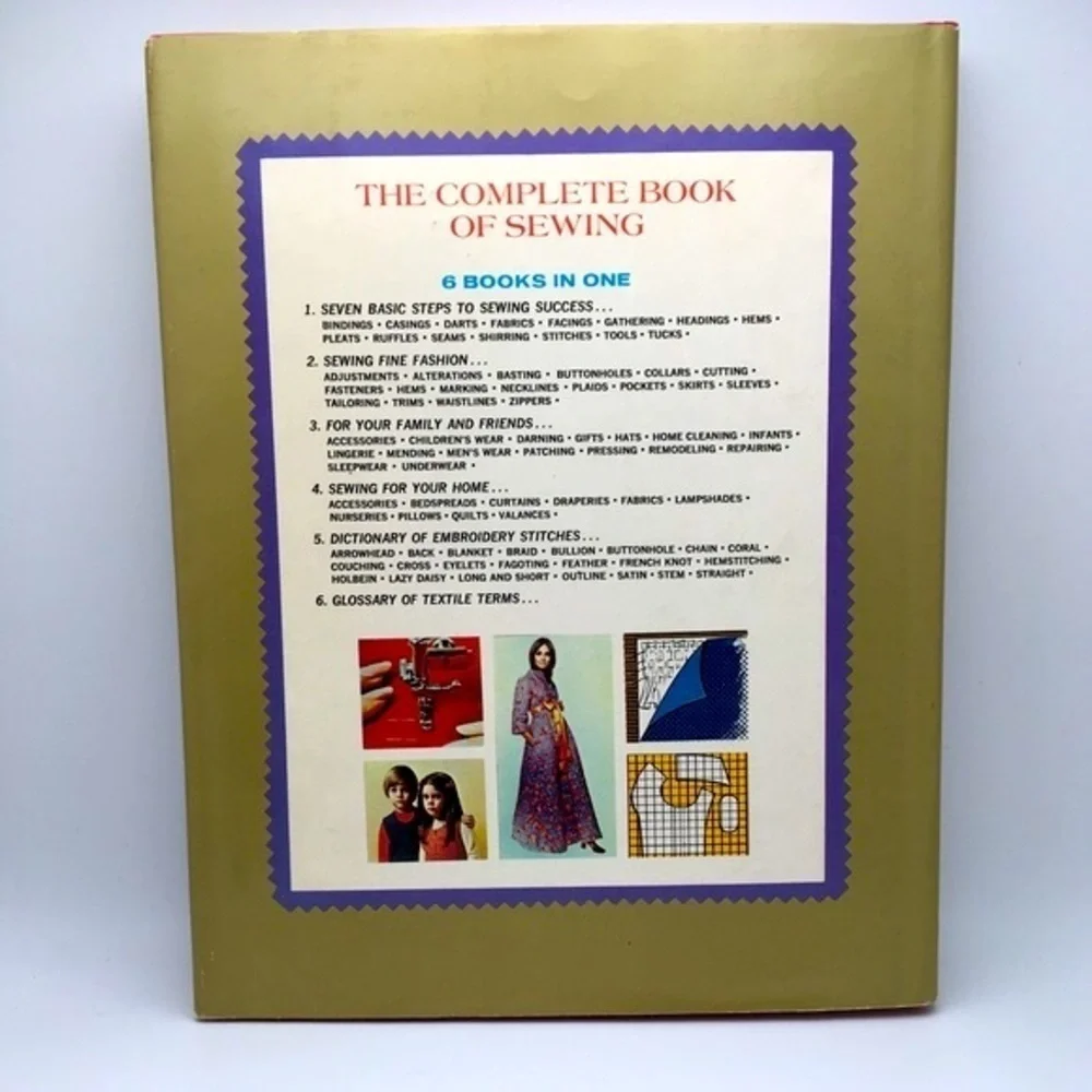 Vintage 1972 Complete Sewing Book Hardback